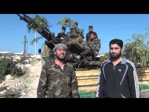 بيان إسقاط طائرة ميغ 23 من قبل لواء أحرار دارة عزة في ريف حلب الغربي