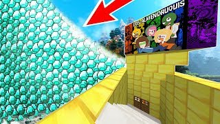 RETO DE LA BASE SECRETA DE LOS ALMENDRUQUIS VS TSUNAMI DE DIAMANTES EN MINECRAFT 🌊 SOBREVIVIREMOS?