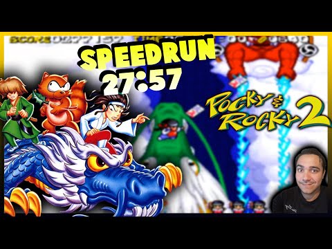 SPEEDRUN POCKY & ROCKY 2 - 27:57 | ANY% (SNES)