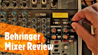 Video thumbnail for Behringer XENYX QX1204USB PA Mixer Quick Review and Sound Demo by Shak's Hacks
