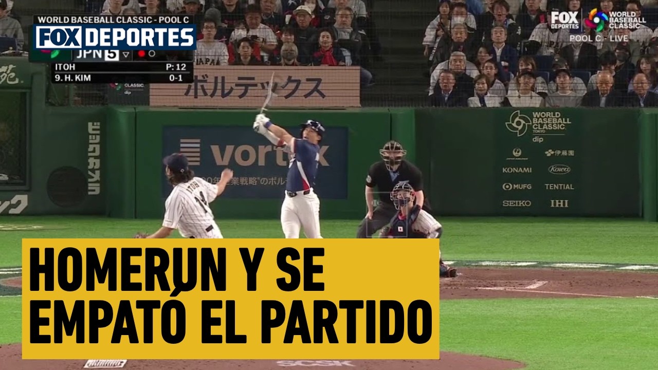HOMERUN Y SE EMPATÓ EL PARTIDO | Corea 5-5 Japón | #WBCenFOX
