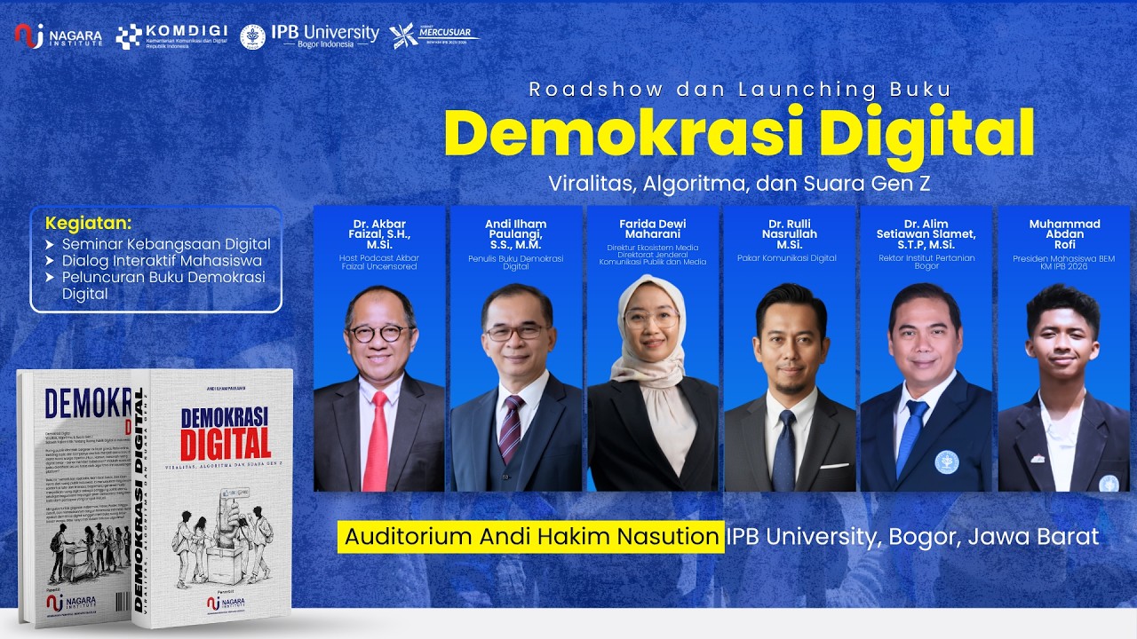 Roadshow dan Launching Buku Demokrasi Digital: Viralitas, Algoritma dan Suara Gen Z