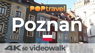 Walking in POZNAN / Poland around the Old Town - 4K 60fps (UHD)