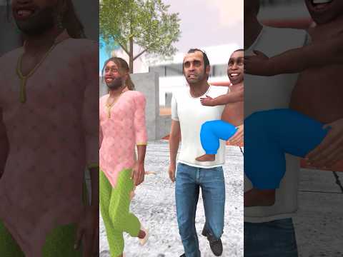 🤣Funny franklin trevor " DHOKA" in indian bike driving 3d  #indianbikesdriving3dnewtodayupdate #gta