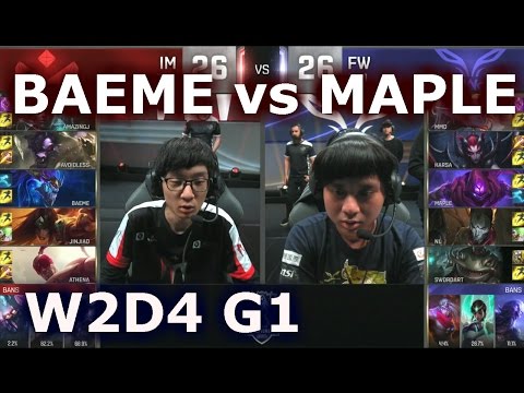 FW vs IM W2D4 - BAEME VS MAPLE Player Experience Stream (w/ Pobelter) | Group B LoL S6 Worlds 2016