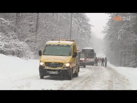 Folyamatos havazás nehezíti a közlekedést Vas megye útjain
