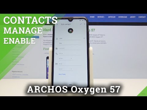 How to Add Photo to Contact in Archos Oxygen 57 - Personalize Contact