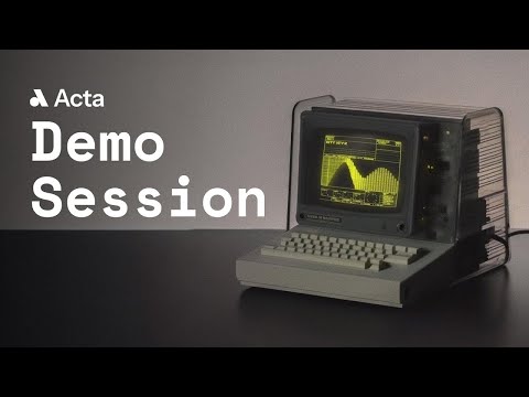 Acta Weekly Demo Session 24.10