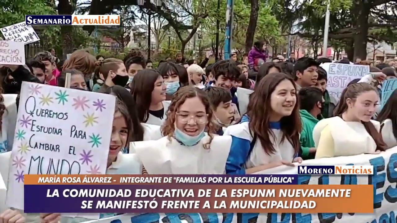 La comunidad educativa de la ESPUNM nuevamente se manifestó frente a la ...