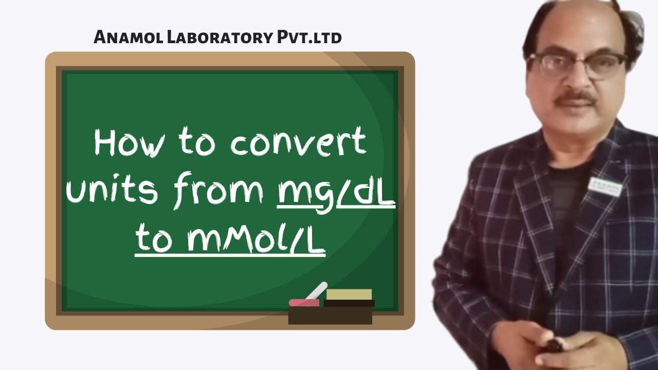 How to convert units from mg/dL to mMol/L