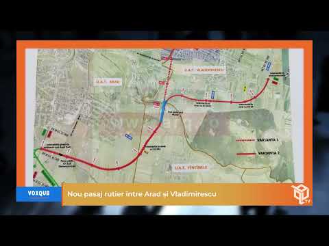Nou pasaj rutier între Arad și Vladimirescu - VoxQub