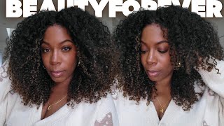 Your Curly WIG Flat? Watch This 😱 | Low Cost FULL VOLUME Chestnut Brown Wig Tutorial | BeautyForever