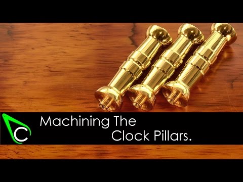 Clockmaking - How To Make A Clock In The Home Machine Shop - Part 2 - Machining The Clock Pillars