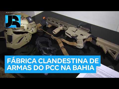 BA: polícia descobre fábrica clandestina de armas que abastecia facção criminosa ligada ao PCC