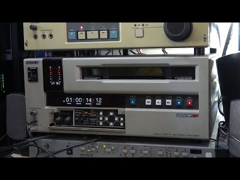 Favourite Betacam recorder UVW-1800P gets retired