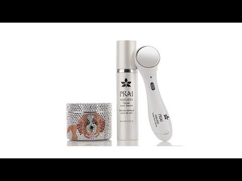 PRAI Ageless Throat Ionic Device with Serum   Throat and...