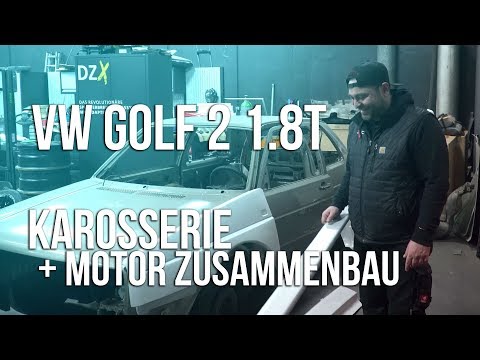 LEVELLA | Golf 2 1.8T Projekt #3 | Karosserie und Motor Zusammenbau