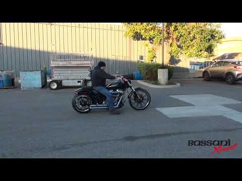 Pro Street Exhaust System for the 2018 Softail Breakout and Deluxe by Bassani Xhaust