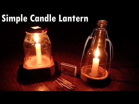DIY Candle Lantern - Great for Camping, Power Outages, & Decoration