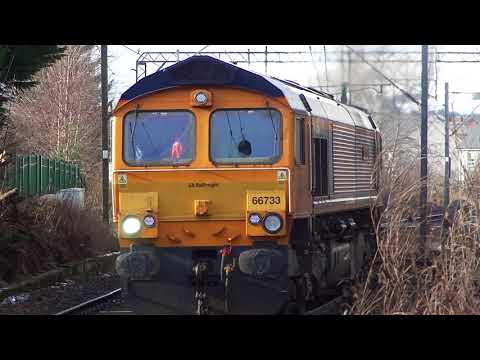 Class 66 No. 66733 at Westerton