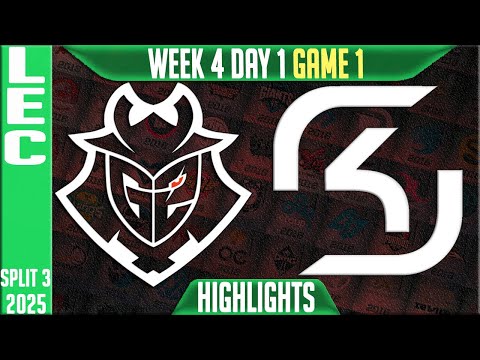 G2 vs SK Game 1 Highlights | LEC W4D1 Split 3 | G2 Esports vs SK Gaming