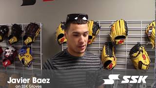 Video thumbnail: Javier Baez on SSK Baseball Gloves