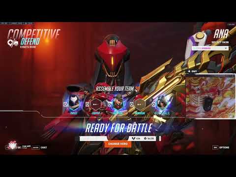 21K HEALS! Ana new Mythic Skin in Overwatch 2! GALE INSANE TOP 500 ANA Season 6 Gameplay