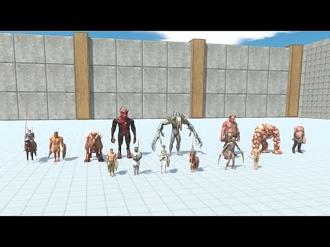 Infernals with Ancient Humans VS 2 Faction - Animal Revolt Battle Simulator