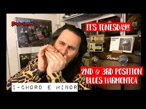 How To Not Suck with Minor Blues - Harmonica Jam Track - E Minor Blues Harp Jam - Tunesday 36