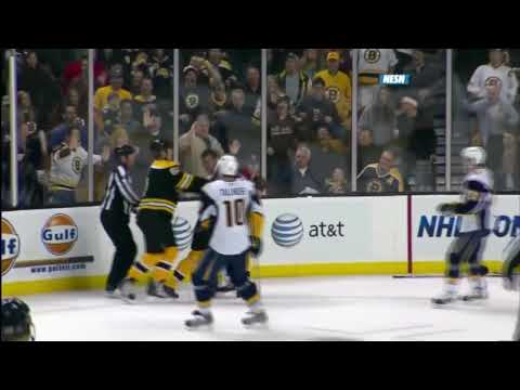 Paul Gaustad vs Shawn Thornton Nov 7, 2009
