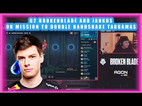 G2 BrokenBlade ft. Jankos Handshake Targamas 🤣