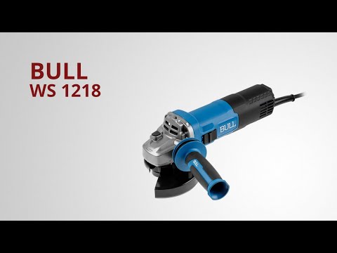 фото одноручная ушм болгарка шлифовальная bull (бул) ws 1218 125 мм, 1800 вт, плав. пуск., конст. эл. 11 0