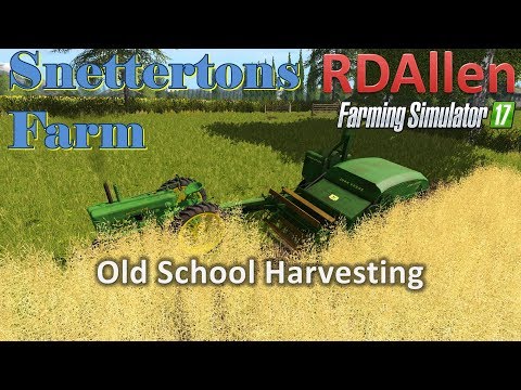 Old School Harvesting on Snettertons RDAllen Live 09 24 2017