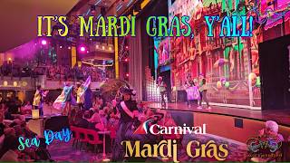 Carnival Mardi Gras Sea Day + Mardi Gras Parade 🎉 What Really Happens Onboard