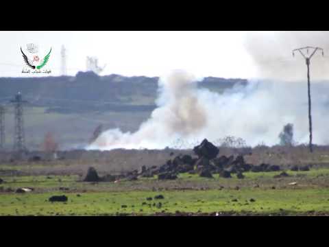 استهداف وتدمير سيارة زيل عسكرية محملة بالذخائر من قبل قوات شباب السنة في ريف درعا