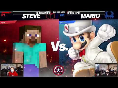 Kurama (Mario) vs spot (Steve) - Team Infamous vs Team Spot - 10v10 Crew Battle