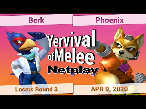 Berk (Falco) vs. Phoenix (Fox, Sheik) - Losers Round 3 - Yervival of Melee #4
