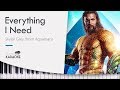 Everything I Need - Karaoke Instrumental on Piano [Skylar Grey - Aquaman Soundtrack] (Original Key)