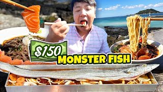 $150 MONSTER Fish Brunch & VOLCANO Pizza in Jeju South Korea