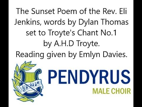 The Sunset Poem of the Rev. Eli Jenkins