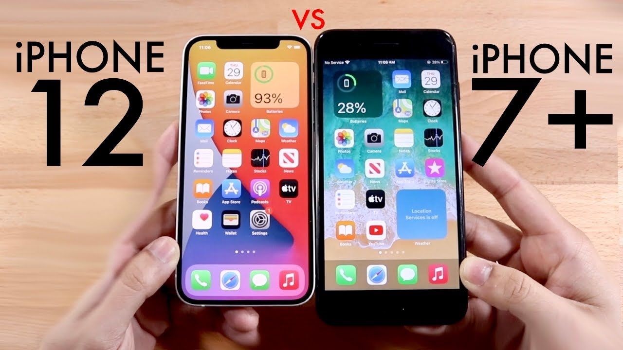 iPhone 12 Vs iPhone 7 Plus! (Comparison) (Review)