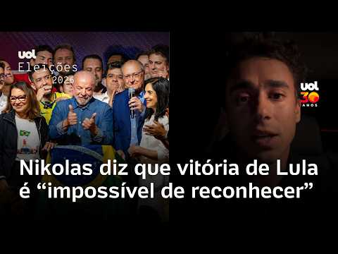 Nikolas Ferreira diz que vitória de Lula é “impossível de reconhecer” e critica Zanin