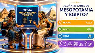 TRIVIAL HISTÓRICO 1 🚨 MESOPOTAMIA y ANTIGUO EGIPTO 🚨 Test de preguntas de Historia 🚨