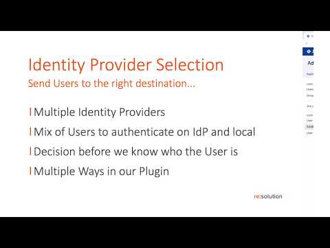 Identity Provider Selection Tutorial