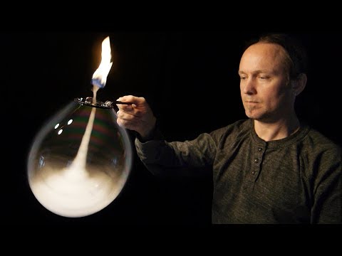 Fire Tornado Inside A Bubble - Amazing Science Experiment