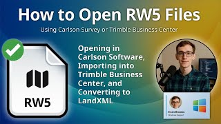 How to Open RW5 Files (Trimble Raw Survey Data)