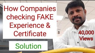 How Companies checking FAKE Experience, How to create FAKE  EXPERIENCE Certificate,BGV| LEMURIYA MAN