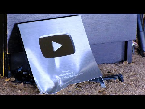 Smash My YouTube Silver Play Button Award!