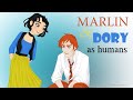 DRAWING MARLIN DORY AS HUMANS Speed Drawing