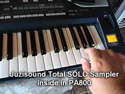 KORG PA800 and Juzisound Total SOLO Sampler Inside